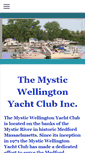 Mobile Screenshot of mysticwellingtonyachtclub.com